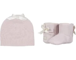 UGG Kids Jesse Bow II & Beanie (Infant/Toddler)